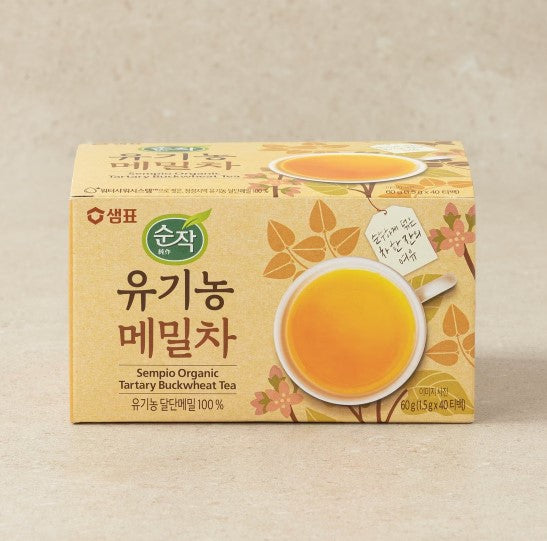 Sempio Tartary Buckwheat Tea  30g(1.5gx20Teabags) / 샘표 순작 유기농 고소한 메밀차 1.5g X 20티백